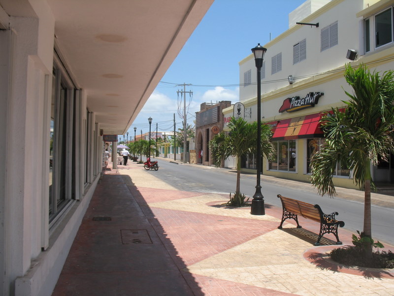 New Sidewalks - That's Hotel Aguilar in the background